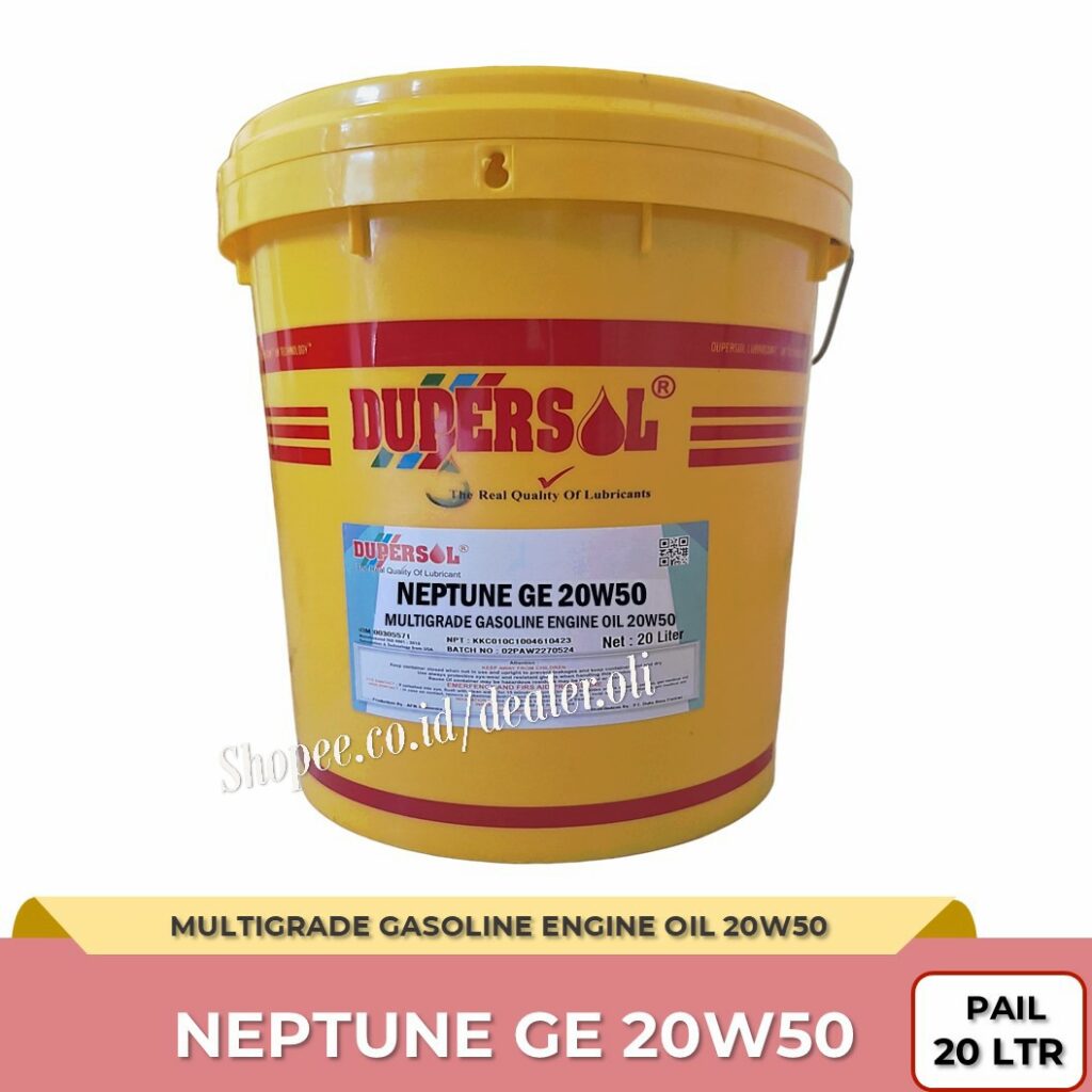 Dupersol Neptune GE SAE 20W-50 — Oli Mesin Bensin