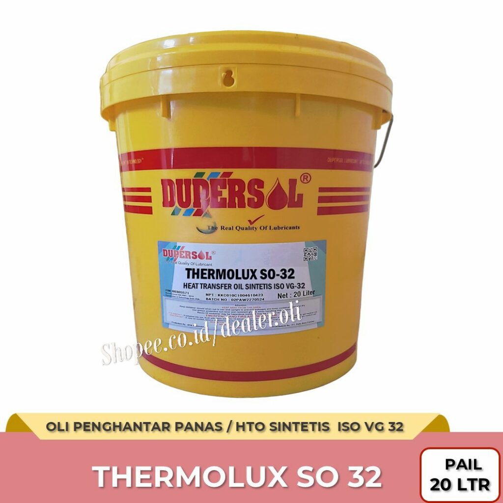 Dupersol HTO Termolux SO 32 — Oli Heat Transfer Sintetik ISO VG 32